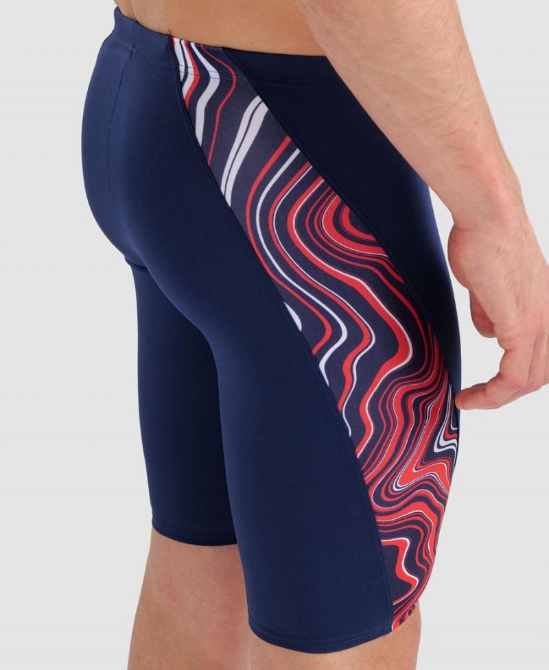 Arena Marbled Jammer Navy Rot Mehrfarbig | SII44I-746