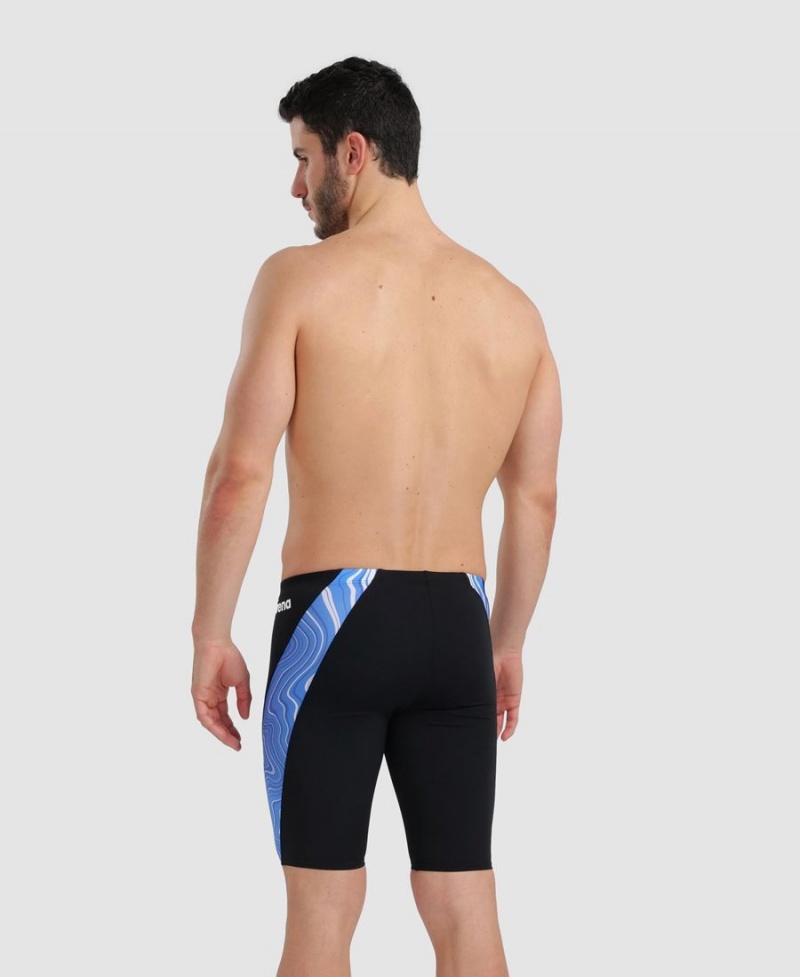 Arena Marbled Jammer Schwarz Blau Mehrfarbig | ZCE57H-836