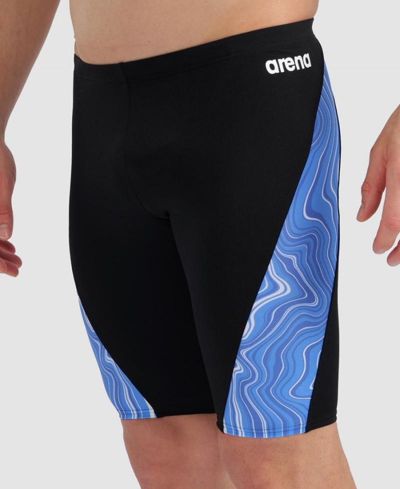 Arena Marbled Jammer Schwarz Blau Mehrfarbig | ZCE57H-836