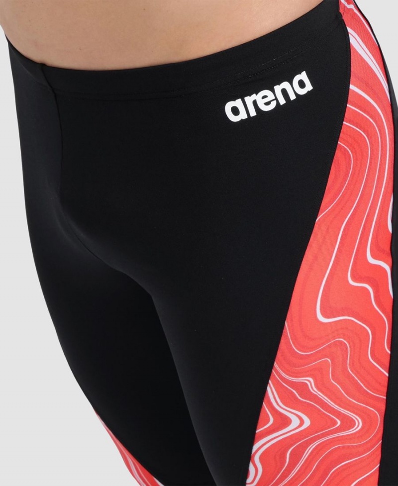 Arena Marbled Jammer Schwarz Rot Mehrfarbig | VGO46O-264