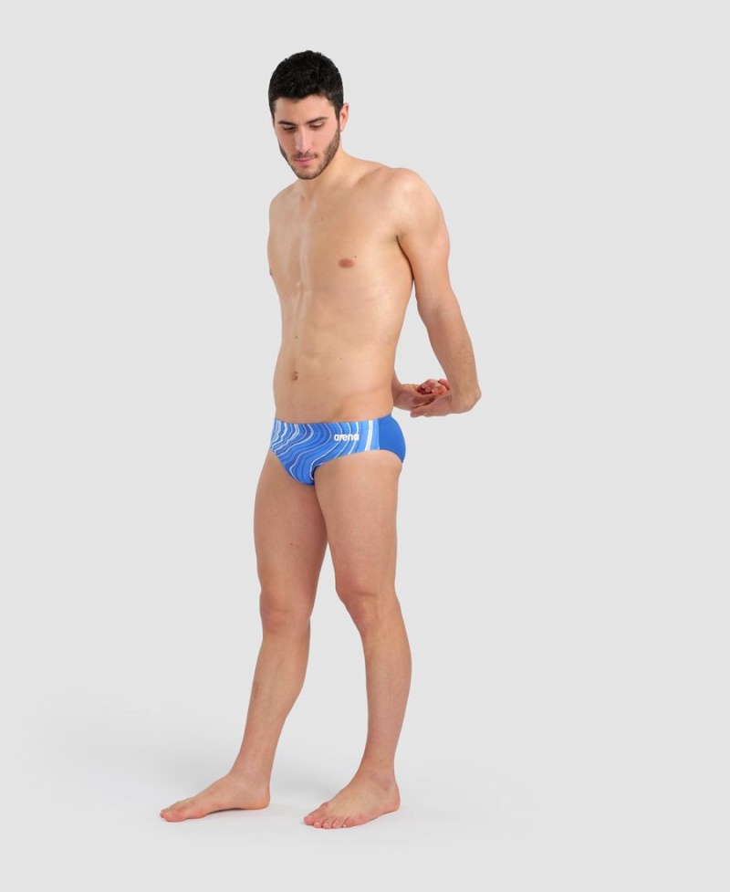 Arena Marbled Schwimmhose Blau Mehrfarbig | LSO00X-709