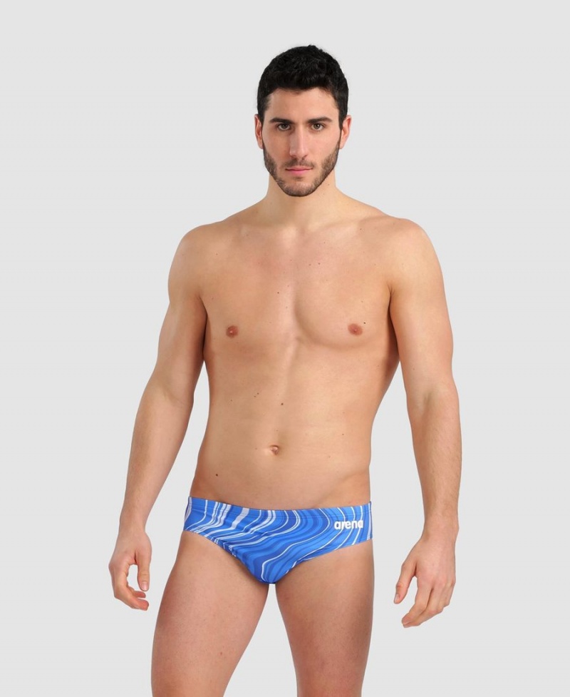 Arena Marbled Schwimmhose Blau Mehrfarbig | LSO00X-709