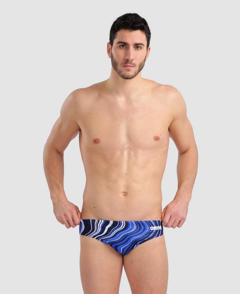 Arena Marbled Schwimmhose Navy Mehrfarbig | GBW91Y-719