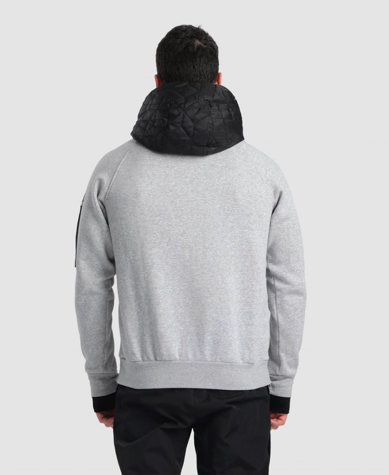 Arena Mit Kapuze Tech Sweatshirt Grau | JXN61X-414