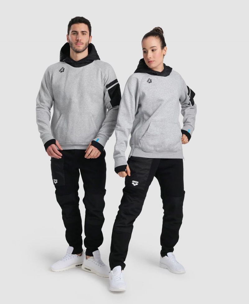 Arena Mit Kapuze Tech Sweatshirt Grau | JXN61X-414