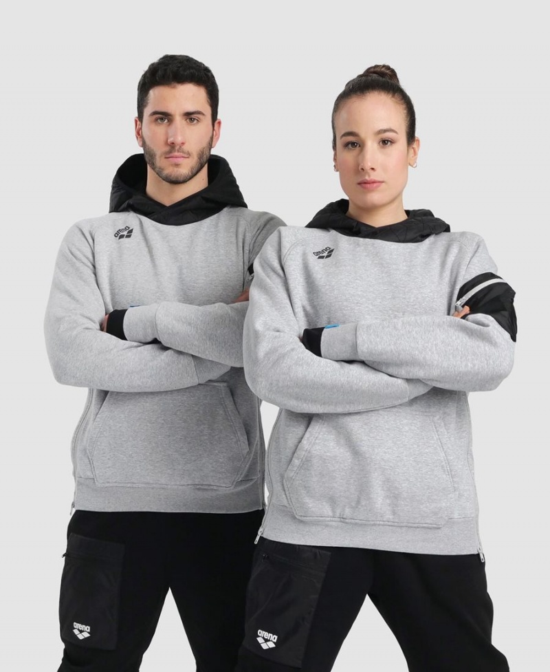 Arena Mit Kapuze Tech Sweatshirt Grau | JXN61X-414