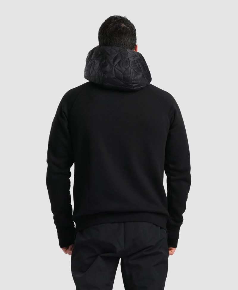 Arena Mit Kapuze Tech Sweatshirt Schwarz | DWK39X-948