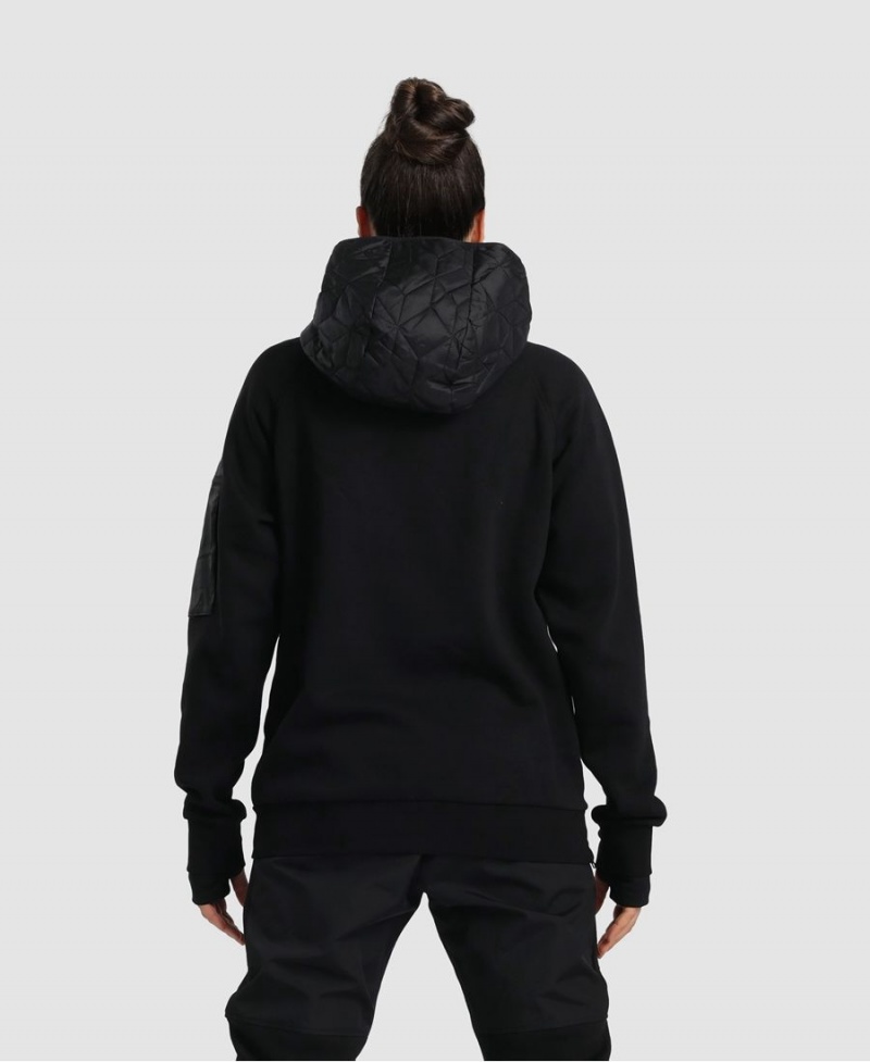 Arena Mit Kapuze Tech Sweatshirt Schwarz | DWK39X-948