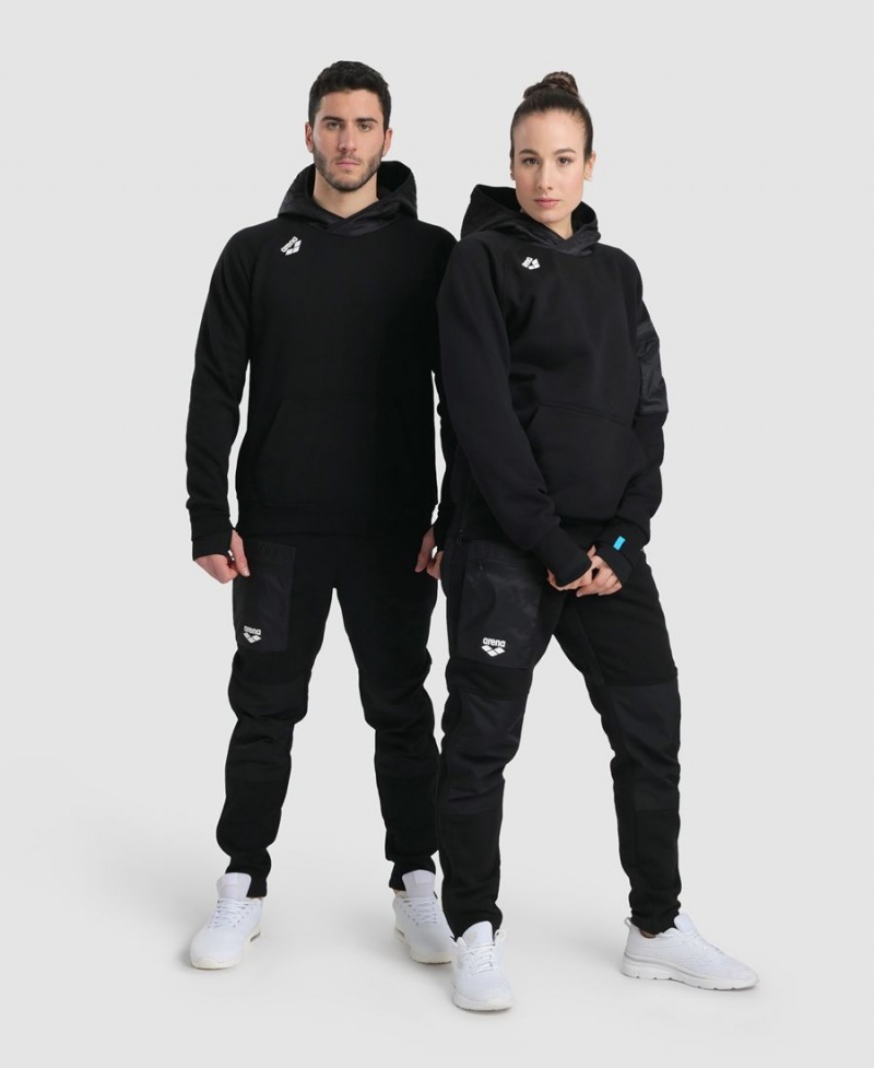 Arena Mit Kapuze Tech Sweatshirt Schwarz | DWK39X-948