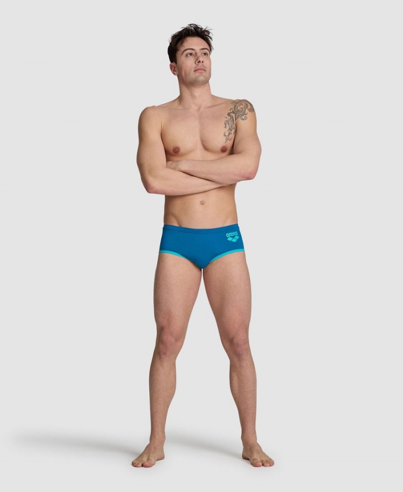 Arena One Big Logo Schwimmhose Blau Türkis | SKH63P-688