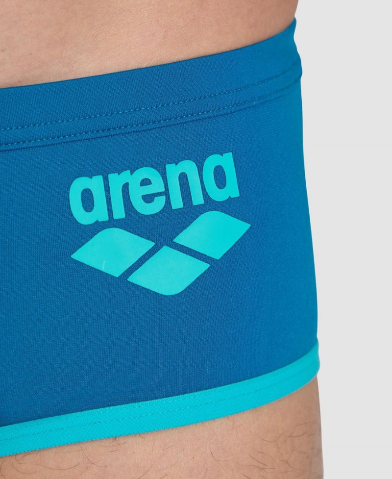 Arena One Big Logo Schwimmhose Blau Türkis | SKH63P-688