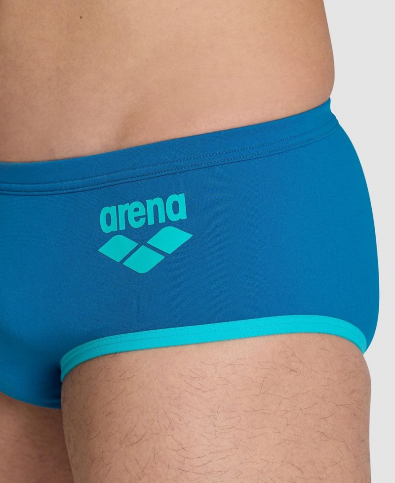 Arena One Big Logo Schwimmhose Blau Türkis | SKH63P-688