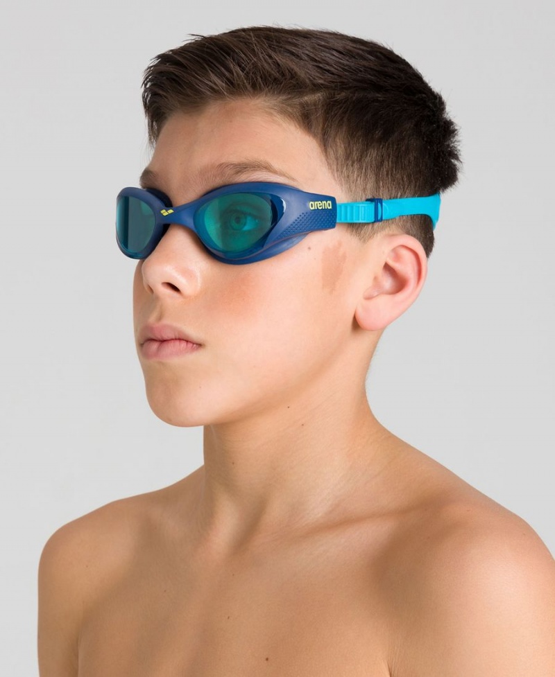 Arena One Youth Schwimmbrille Blau Rot | RRM62R-043