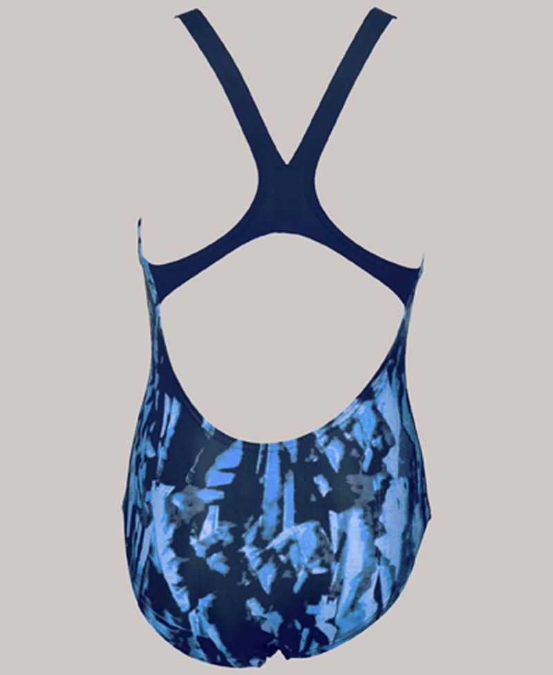 Arena Painted Youth Swim Pro Back Badeanzug Blau | DVS47O-370