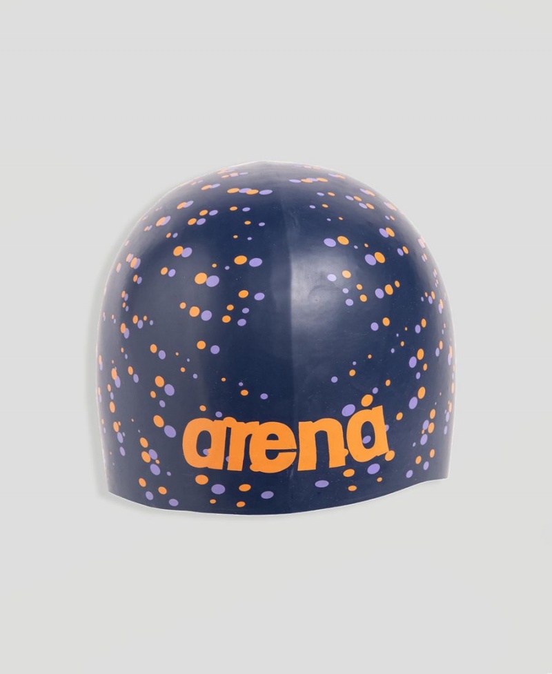 Arena Poolish Moulded Badekappe Navy Mehrfarbig | ENJ56Y-813