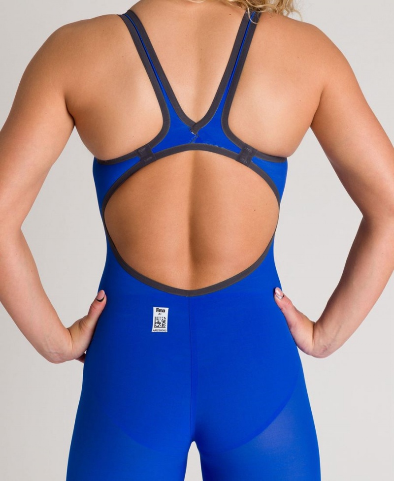 Arena Powerskin Carbon Air 2 Open Back Wettkampfanzug Blau | EIA58K-665