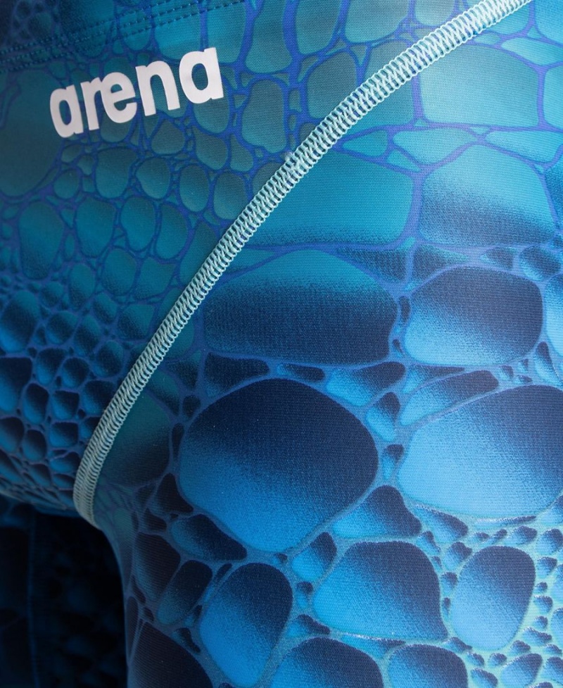 Arena Powerskin ST Next Eco Limited Edition Jr Jammer Blau Mehrfarbig | FSJ80E-144