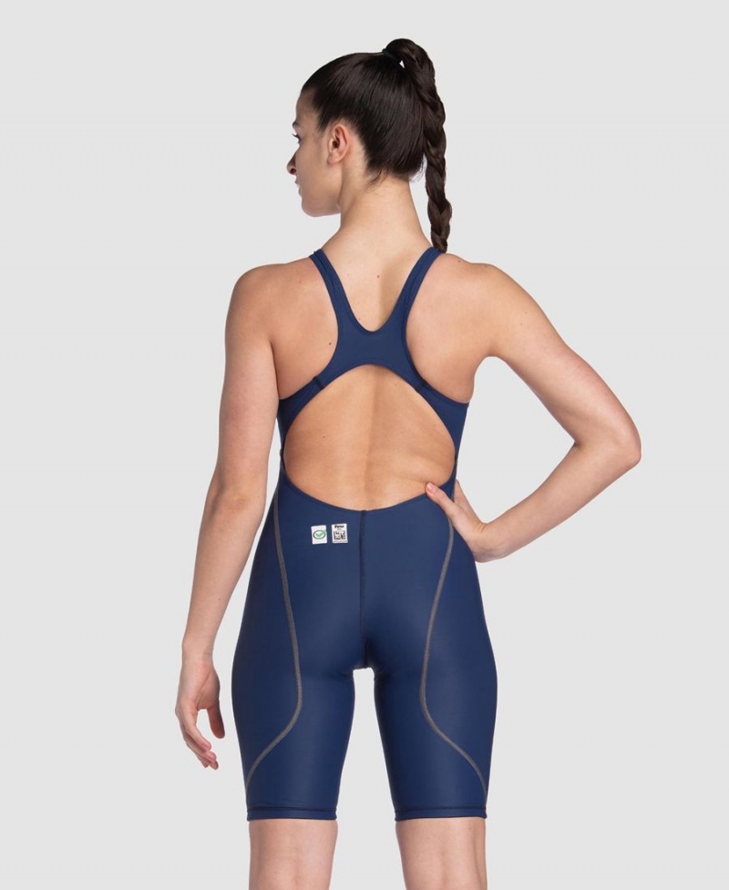 Arena Powerskin ST Next Eco Open Back Wettkampfanzug Navy | YIJ12P-750