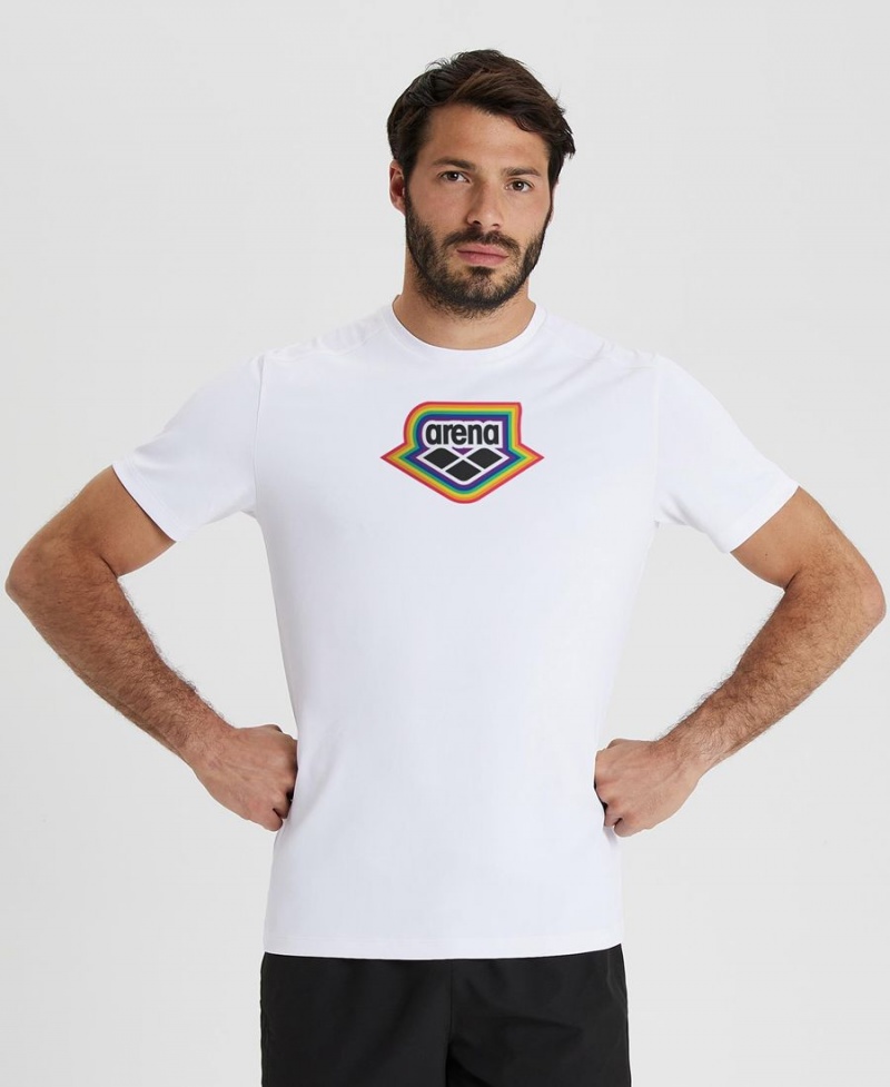 Arena Pride Kollektion T-Shirt Weiß | OVB49H-460