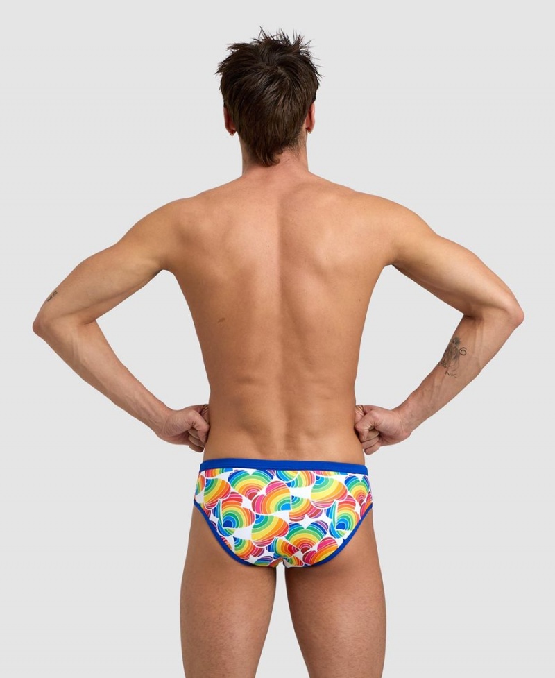 Arena Pride Schwimmhose Blau Weiß Mehrfarbig | HIR46H-294