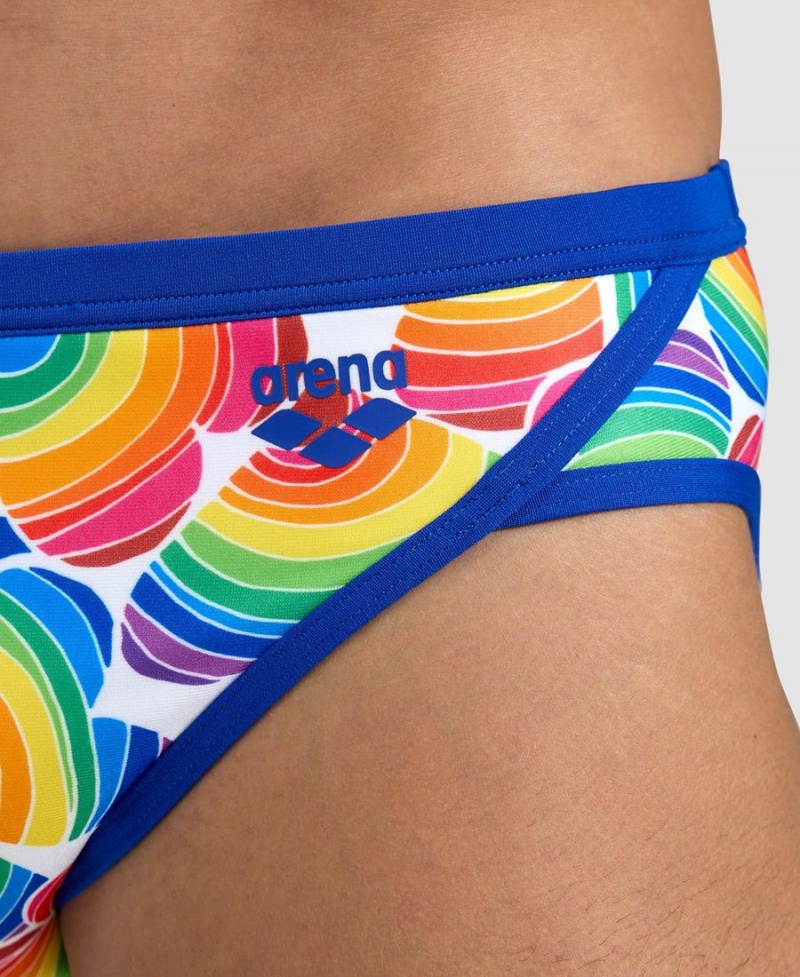 Arena Pride Schwimmhose Blau Weiß Mehrfarbig | HIR46H-294