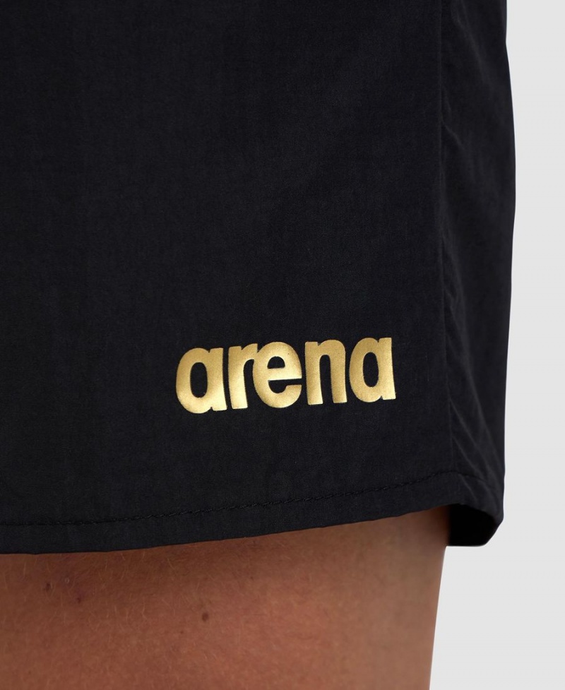 Arena Pro Beach Kurze Hose Schwarz Gold | FAC77S-768