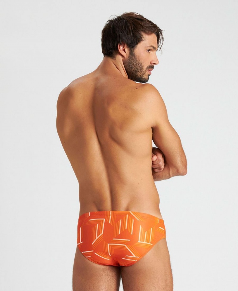 Arena Puzzled Schwimmhose Orange Mehrfarbig | KBQ59D-335