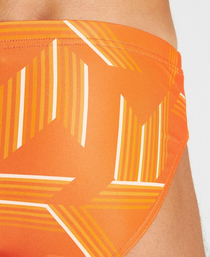 Arena Puzzled Schwimmhose Orange Mehrfarbig | KBQ59D-335