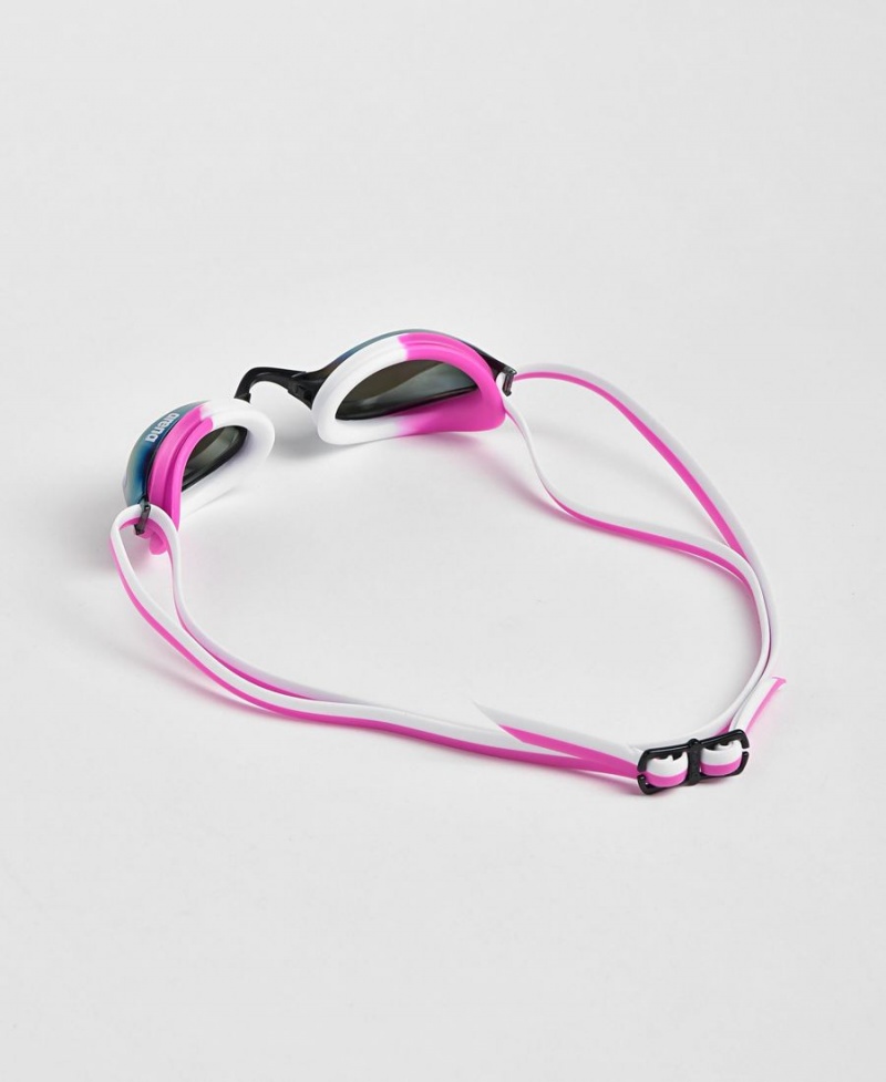 Arena Python Mirror Schwimmbrille Lila Rosa Weiß | HUZ80X-041