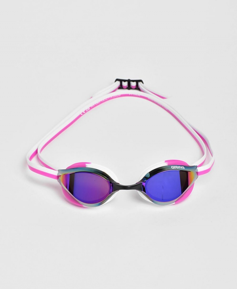 Arena Python Mirror Schwimmbrille Lila Rosa Weiß | HUZ80X-041