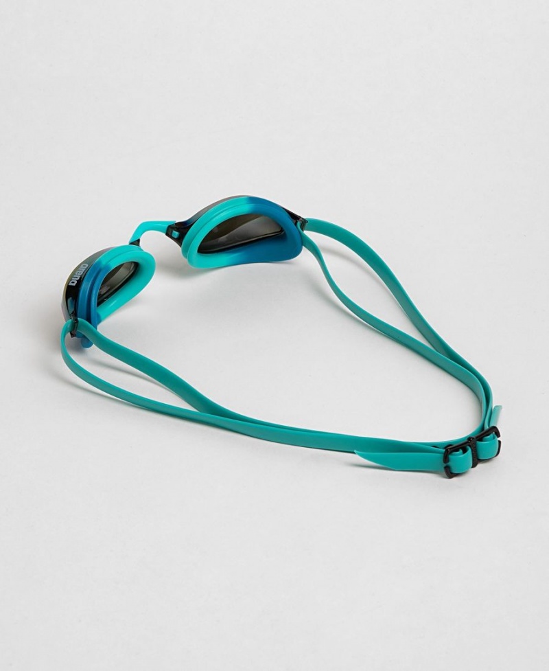 Arena Python Mirror Schwimmbrille Türkis Blau | GBY59K-427