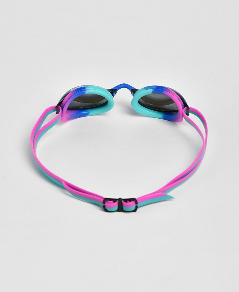 Arena Python Mirror Schwimmbrille Türkis Rosa | UFI03K-992