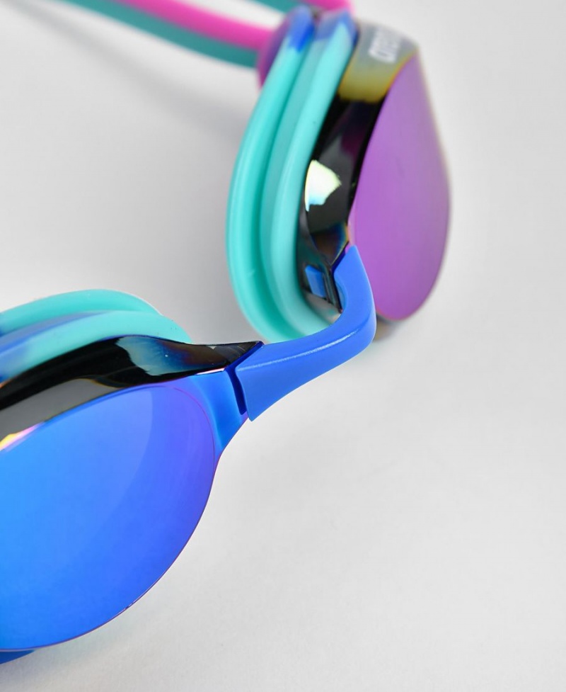 Arena Python Mirror Schwimmbrille Türkis Rosa | UFI03K-992