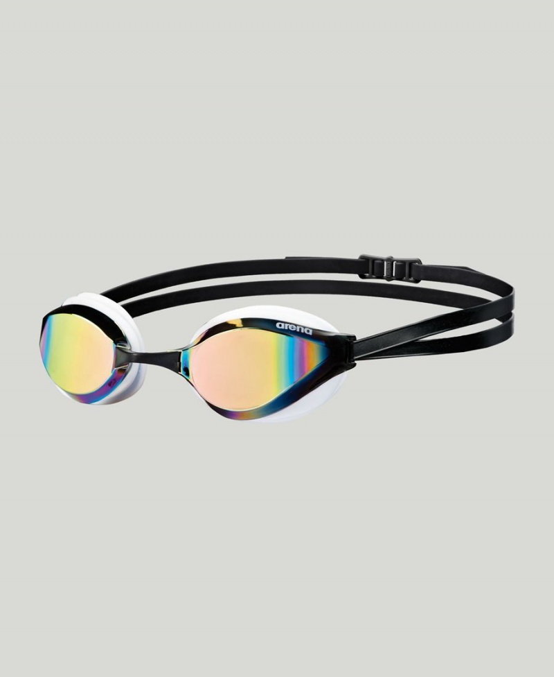 Arena Python Mirror Schwimmbrille Weiß Schwarz | HKW15Z-309