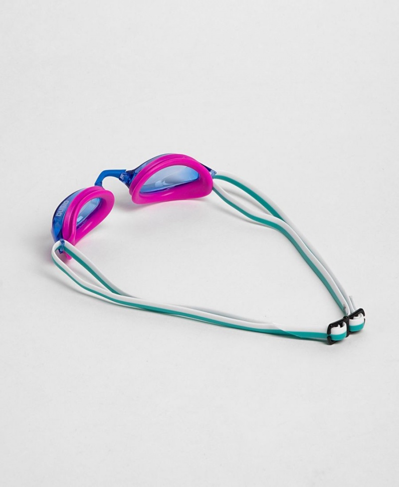 Arena Python Schwimmbrille Blau Rosa | LOP79O-919