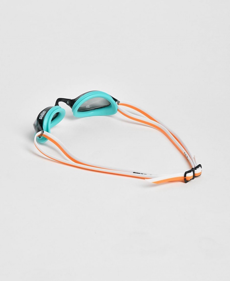 Arena Python Schwimmbrille Türkis Orange | LIW26L-870