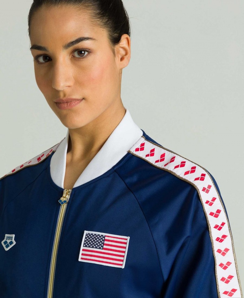 Arena Relax IV Nations Team Jacke Navy | QOK63P-050