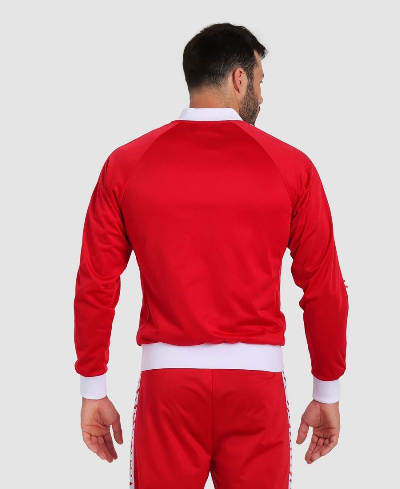 Arena Relax IV Team Full-Zip Jacke Rot Weiß | ATP63S-071