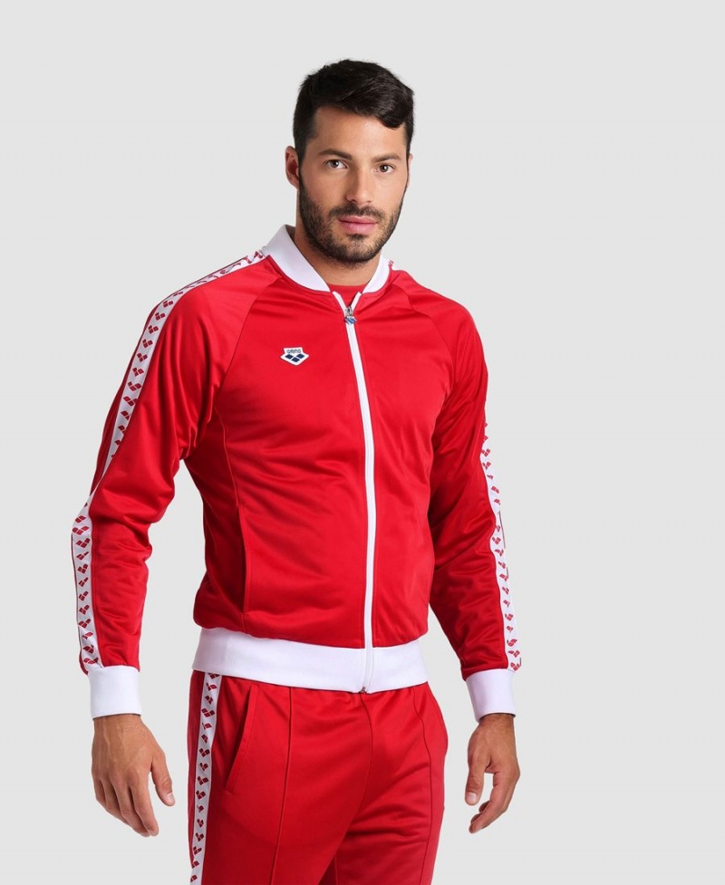 Arena Relax IV Team Full-Zip Jacke Rot Weiß | ATP63S-071