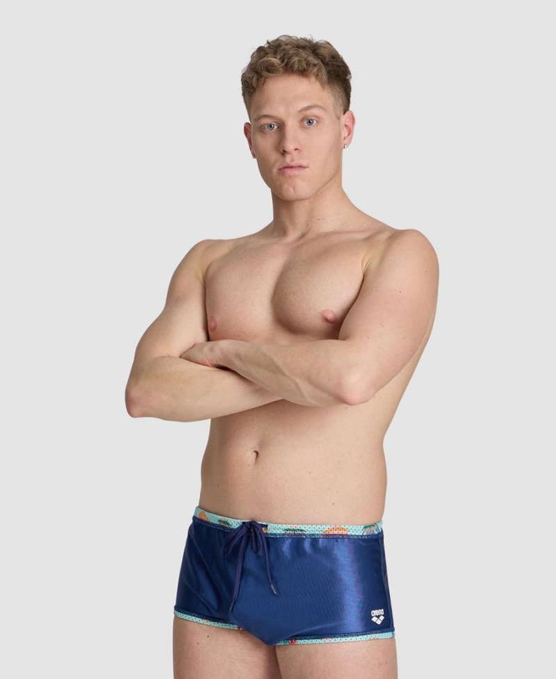 Arena Reversible Drag Suit Schwimmhose Navy Türkis Mehrfarbig | VIW09B-352