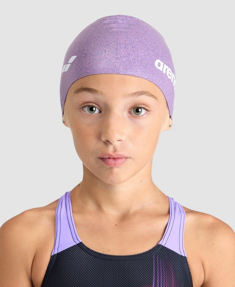 Arena Silikon Jr Badekappe Lila | QLF24K-877