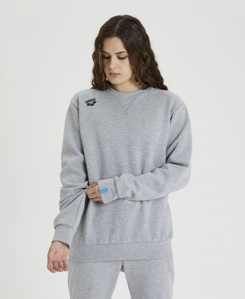 Arena Solid Crewneck Sweatshirt Grau | JSS50Q-235