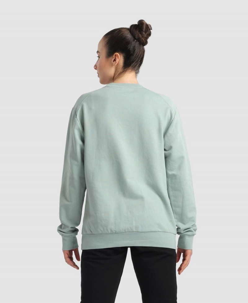 Arena Solid Crewneck Sweatshirt Grün | VOM96P-647