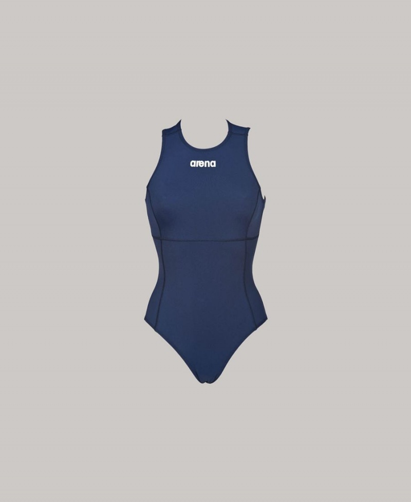 Arena Solid Waterpolo Badeanzug Navy | BVU59B-257