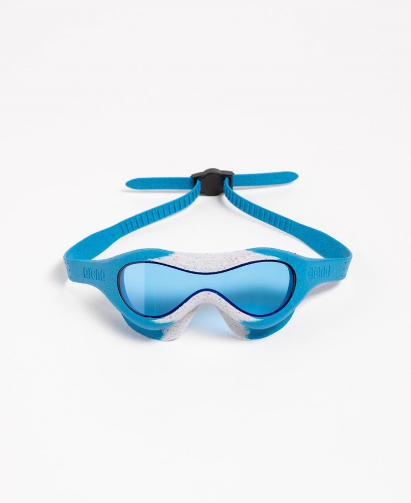 Arena Spider Kids Mask Schwimmbrille Blau Grau | XUN28M-527