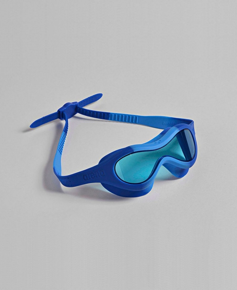 Arena Spider Kids Mask Schwimmbrille Blau | QTZ07F-446