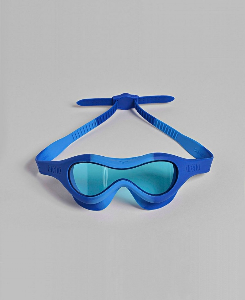 Arena Spider Kids Mask Schwimmbrille Blau | QTZ07F-446