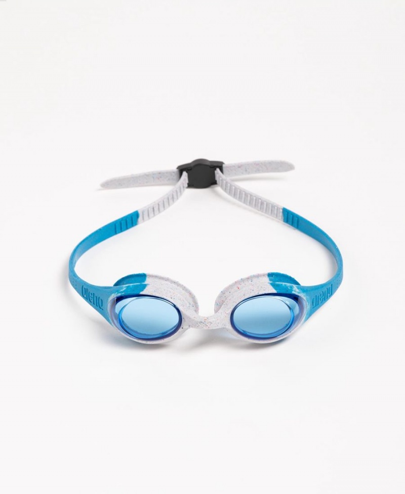 Arena Spider Kids Schwimmbrille Blau Grau | SEK47O-575