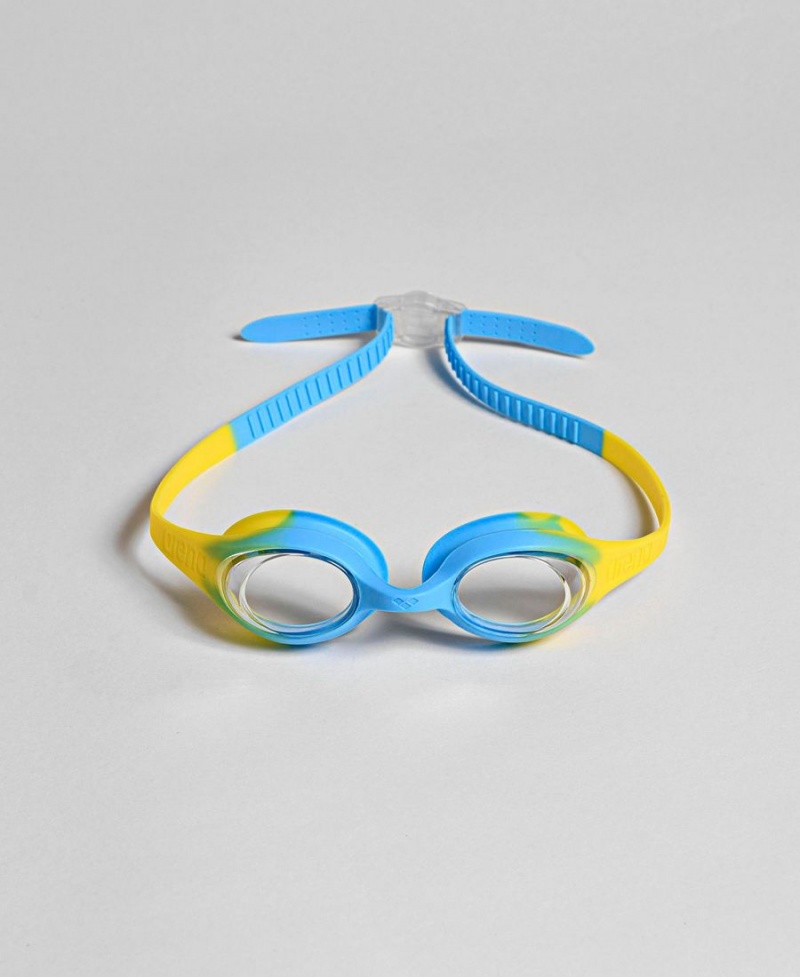 Arena Spider Kids Schwimmbrille Gelb Blau | WIS18C-708