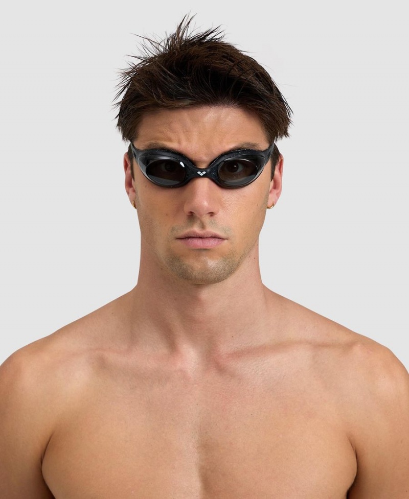 Arena Spider Schwimmbrille Grau Schwarz | AAH44B-807